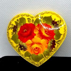 Hand Painted Russian Brooch